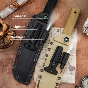 Couteau droit à lame fixe en acier inoxydable durable et portable avec manche G10, pointe de lance, pour camping en extérieur, personnalisable OEM - Product Image 2