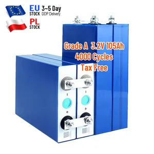 Harga semata EU Polandia tersedia 3.2V lithium lifepo4 105ah lf105 pengiriman cepat pajak DDP gratis pengiriman ke EU