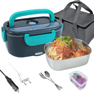 กล่องข้าวไฟฟ้าอัพเกรดปี 2025 ความจุ 1.5 ลิตร เครื่องอุ่นอาหารแบบพกพา 60 วัตต์ สำหรับใช้ในรถยนต์และที่บ้าน - Product Image 4