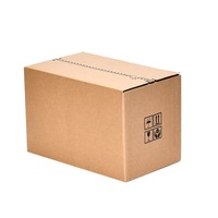Boîtes en carton ondulé en gros, directement de l'usine, cartons kraft brun robustes, taille personnalisée pour l'expédition et l'emballage à l'exportation