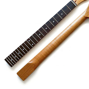 Mástil de Guitarra Vintage de 25.5 Pulgadas con Acabado Nitro Personalizado, de Arce Flameado Tostado para Guitarra TL, Repuesto con Diapasón de Palisandro - Product Image 1