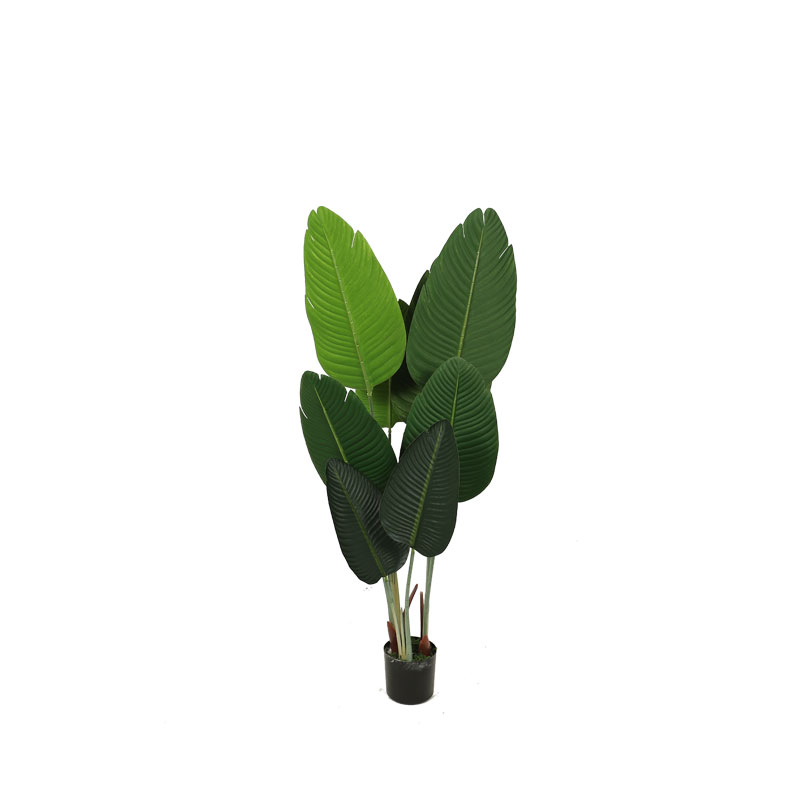 Hot Selling High Quality 180 Cm Artificial Large Leaf Plastic Banana Tree Indoor Bonsai Decoration Plant Wholesale