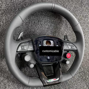 Volant de direction en cuir style sport RS pour <span class=keywords><strong>Audi</strong></span> A3 A4 A5 A6 A7 A8 Q3 Q5 Q7 <span class=keywords><strong>TT</strong></span> R8 Plug and Play Upgrade Replacement - Product Image 4
