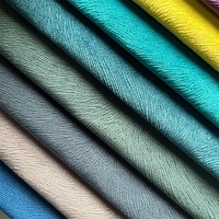 Tissu d'ameublement en chenille 100% polyester imprimé sergé de haute qualité, durable, doux, imperméable et extensible pour canapé et mobilier