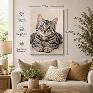 Toile tendue vierge personnalisée pour la <span class=keywords><strong>peinture</strong></span> au diamant avec cadre en bois massif et support en MDF 12x16 pouces, plusieurs tailles disponibles - Product Image 1