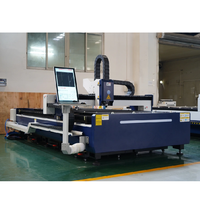 1500W 3015 CNC Machine de découpe laser à fibre Coupeur de tôle automatique Refroidissement par eau Nouveaux supports Ai Plt