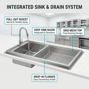 Mesa <span class=keywords><strong>de</strong></span> <span class=keywords><strong>Examen</strong></span> Veterinario <span class=keywords><strong>de</strong></span> Acero Inoxidable con Altura Ajustable, Tapete Antideslizante y Elevación Hidráulica para Clínicas Veterinarias - Product Image 3