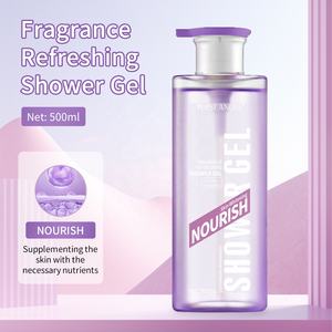 निजी लेबल ओएम थोक पुष्प सुगंध 500 एमएल शॉवर जेल बाहर महिलाओं के लिए मॉइस्चराइजिंग त्वचा के अनुकूल सफेद शरीर धोने - Product Image 2