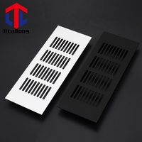 Grille d'aération plate de 3,4 pouces pour l'admission d'air, déflecteur de ventilation pour porte de salle de bain