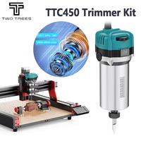 Kit de broche de défonceuse à bois TWOTREES TTC450 800W, outil de gravure CNC compact avec étui de rangement pour autres équipements de service