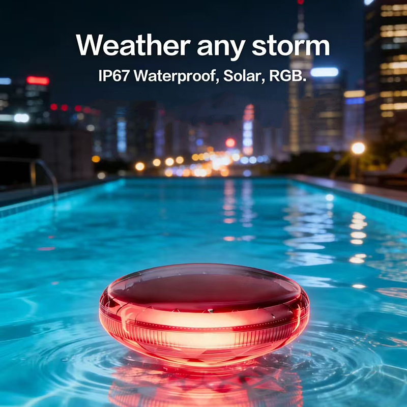 Wholesale Waterproof IP67 LED Full Color Floating Pool Lights DC24V Remote Control Smart Solar