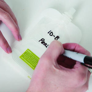 Pochette souple transparente sans BPA, taille personnalisée, pour aliments pour bébés, avec bec verseur, qualité alimentaire, sachet d'emballage autoportant pour purée de fruits maison, yaourt, <span class=keywords><strong>lait</strong></span> - Product Image 3