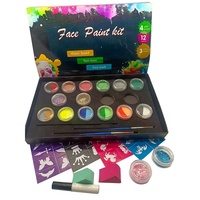 Aquarelle solide pour les yeux, sans danger pour la peau, peinture haletante pour enfant, kit de dessin de maquillage de couleur, peinture pigmentaire pour le visage.