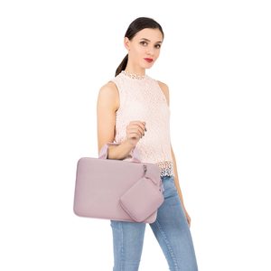 Bolsa de Transporte para Computadora Portátil Rosa de Neopreno Suave a Prueba de Golpes con Logotipo Personalizado, de 11, 13, 14 y 15.4 <span class=keywords><strong>Pulgadas</strong></span>, con Asa y Estuche Pequeño para Mujer - Product Image 6