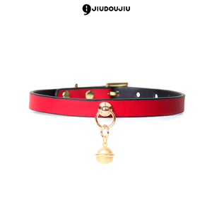 Collier ras du cou, SM BDSM, clochette en argent sterling, bijoux en cuir, jouet sexuel érotique pour femme K9, bondage pour adultes - Product Image 2