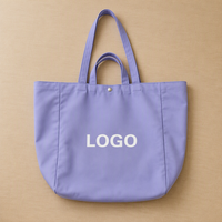 Sac fourre-tout en toile pour femmes, sacs fourre-tout personnalisés en toile, style matelassé periwinkle, grande taille, OEM, vente au détail, shopping quotidien, approvisionnement en gros