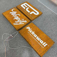 Enseigne rétroéclairée 3D personnalisée, lettres en relief LED étanches pour extérieur, résistantes à la corrosion, en acier inoxydable, pour la publicité en magasin