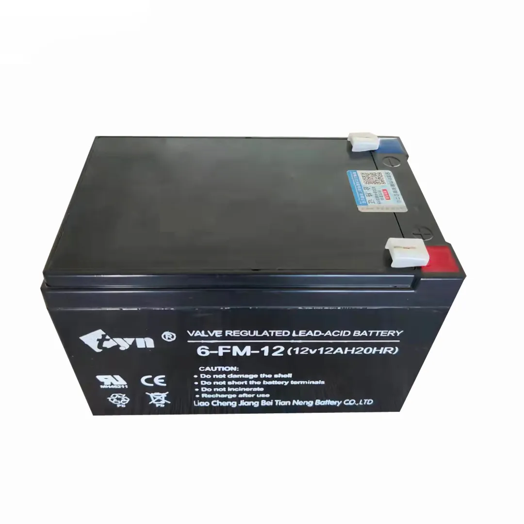 Vrla 12v 12h लीड एसिड स्टोरेज पावर एल्म बैटरी 6-dzm-12 v 12v 12h गहरे चक्र mf बैटरी