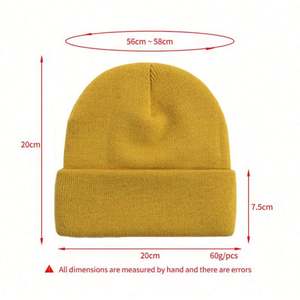 Diseña tu Propia Marca, Fabricación de Gorros Promocionales, Gorros Unisex para Invierno, Gorros Cálidos para Actividades al Aire Libre - Product Image 5