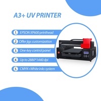 Printer UV Refinecolor A3, Printer Flatbed UV untuk Pencetakan Logo Kustom pada Pulpen, Plastik, Logam, Produksi Hadiah Promosi