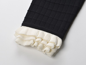 Cárdigan Corto de Punto con Cuello de Encaje de Diseño Moderno para <span class=keywords><strong>Mujer</strong></span>, Manga Larga, Color Sólido, Estilo Básico, Mano de Obra <span class=keywords><strong>Fina</strong></span> con Cuentas - Product Image 6