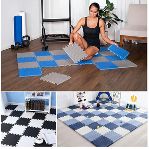 Taekwondo équiper 100*100*3CM épaissir Non toxique EVA karaté Taekwondo sol Puzzlemate Dojo Puzzle mousse tapis d'exercice Tatami - Product Image 6