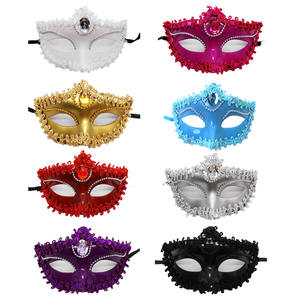 Máscara de Mascarada para mujer, máscara de Mascarada dorada y negra para mujer, para máscaras venecianas Halloween, vacaciones de Navidad - Product Image 2