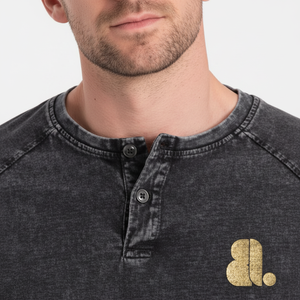 Nouveau T-shirt à manches longues pour homme en denim délavé à l'acide, logo personnalisé, T-shirt à manches longues pour homme en denim délavé à l'acide, T-shirt vintage délavé à l'acide - Product Image 1