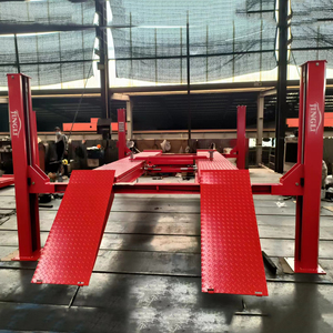 Ponte Sollevatore Auto a 4 Colonne Idraulico a Doppio Cilindro da 4 Tonnellate per Uso in Garage Sotterraneo, Approvato CE - Product Image 5