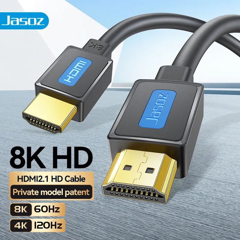 HDMI 2.1 สาย 8K 48Gbps Ultra 2.0 สาย 60Hz Cabo 4K 120Hz 144Hz EarcแบบไดนามิกHDR 3D 3FT 10FT 15FT 25FT 30FT 50FT 150FT PVC