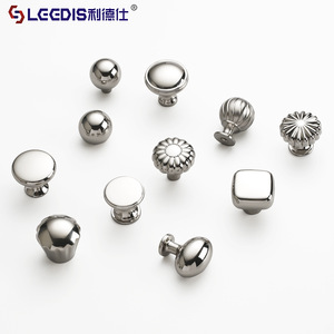 Legdis Cabinet Knobs Titanium Silver Zinc Alloy French Style Round Single Hole Furniture Hardware Handle - Product Image 2