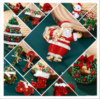 Broche de Noël XUPING, cadeaux, fêtes, bijoux de mode, broches pour femmes, strass, décoration de vacances, broche raffinée