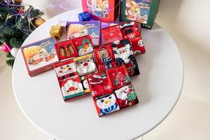 Noël femme automne hiver dessin animé mi-tube père noël wapiti bonhomme <span class=keywords><strong>de</strong></span> neige mignon rouge sol dormir <span class=keywords><strong>chaussette</strong></span> Ins Style - Product Image 6