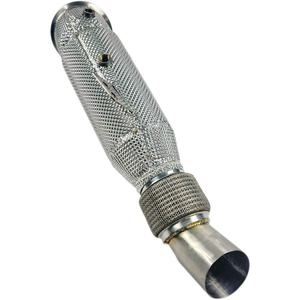 Utilisable pour le moteur BMW B58, downpipe 3.0t, acier inoxydable 304 sans catalyseur avec bouclier thermique - Product Image 4