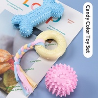 Jouets pour animaux de compagnie en gros : Barre à mâcher en caoutchouc résistante aux morsures, jouets sonores interactifs pour l'entraînement des chiens (Teddy, Golden Retriever)