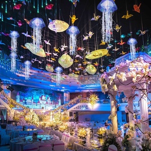 Luci a Forma di Medusa in Ferro Luminose e Colorate per Matrimoni, Decorazione Creativa e Romantica per Soffitto, Cielo Stellato Oceanico per Bar - Product Image 4