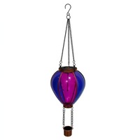 Lanterne solaire de jardin LED suspendue et design montgolfière disponible avec lumières solaires extérieures scintillantes