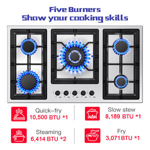Table <span class=keywords><strong>de</strong></span> <span class=keywords><strong>cuisson</strong></span> à <span class=keywords><strong>gaz</strong></span> <span class=keywords><strong>de</strong></span> 36 pouces, cuisinière à <span class=keywords><strong>gaz</strong></span> à 5 brûleurs pour un total <span class=keywords><strong>de</strong></span> 34,588 BTU, <span class=keywords><strong>plaque</strong></span> <span class=keywords><strong>de</strong></span> <span class=keywords><strong>cuisson</strong></span> à <span class=keywords><strong>gaz</strong></span> <span class=keywords><strong>de</strong></span> 36 pouces en acier inoxydable intégrée, protection thermocouple - Product Image 3