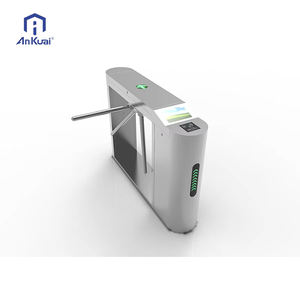 Высокозащищенный вертикальный турникет-трипод — контроль доступа с распознаванием лиц и считывателем QR-кодов для входа в метро/офис - Product Image 4