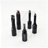 Lot de 5 forets en carbure monobloc 4/5/6/8/10 mm, embouts de précision pour le travail du bois (bois tendre et dur, MDF et contreplaqué) pour perceuse à main