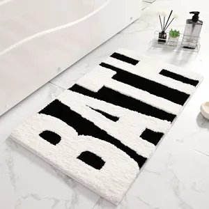 Tappetino da bagno all'ingrosso della fabbrica YFL tappetino da bagno in microfibra personalizzato Super assorbente tappetino da bagno antiscivolo tappetini e tappeti