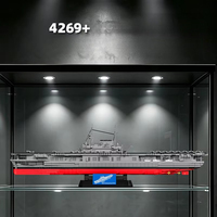 12GO 98016 2026 Nouveau MOC 1:300 Porte-avions CV-6 Modèle de bateau à construire pour adultes, ornement, cadeau, 4269 pièces, ensembles de blocs de construction