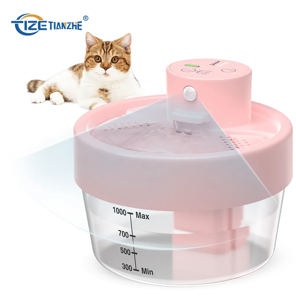 Tize Mới Phát Hành 2L Tự Động USB Powered Điện Pet Nước Dispenser Chức Năng Con Chó Bát Mèo Nước Đài Phun Nước