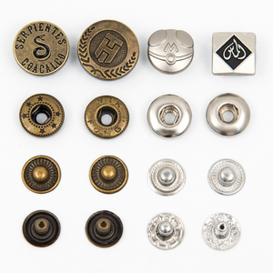 กระดุมโลหะผสมสังกะสีแบบสแนป 4 ส่วน ลายวินเทจ พร้อมโลโก้สั่งทำพิเศษด้วยเทคนิคการชุบแบบพิเศษ - Product Image 3