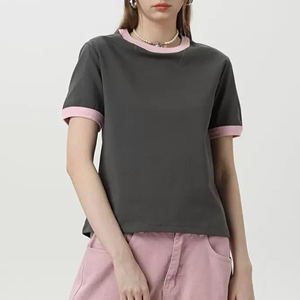 Regular <b>Fit</b> Color Block Tee 2025 New <b>Women's</b> Sporty for Petite - Product Image 3