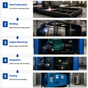 Groupe électrogène Cummins UK Perkins 100kva 300kva 400kva 500kva 600kva 800kva 50kw 100kw 200kw AOM-800TA - Product Image 4