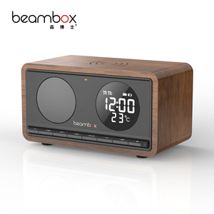 Radio-réveil sans fil 2026 Vintage Rétro avec haut-parleur, musique haute fidélité, son stéréo 3D et <span class=keywords><strong>bruit</strong></span> blanc - Product Image 1