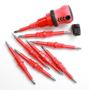 Juego de Destornilladores Eléctricos de Trinquete Aislados de Alto Voltaje 17 en 1, Phillips y de Cabeza Plana, con Fuerte Magnetismo y Formas Irregulares - Product Image 4