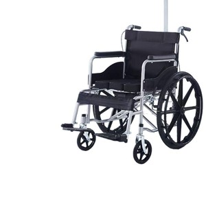 Fauteuil roulant manuel Holy Duke léger et pliable noir 86x28.5x92.5 cm pour personnes âgées, aide à la mobilité - Product Image 1