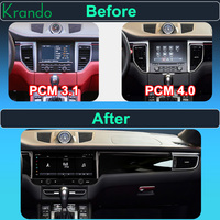 Navigation de voiture Android de 12.3 pouces pour Porsche Macan 2014-2017 Unité principale de voiture Radio stéréo multimédia GPS sans fil CarPlay 4G WIFI